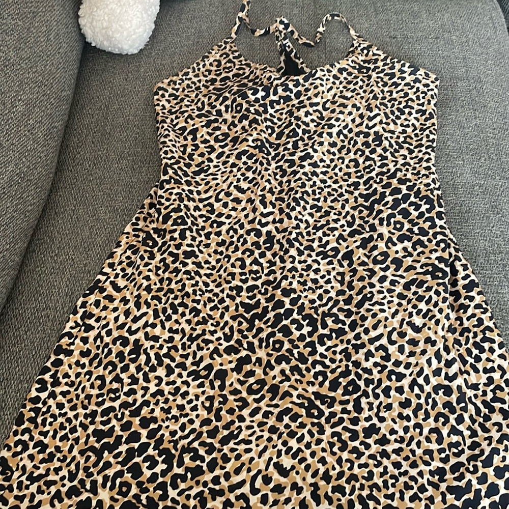 OUTDOOR VOICES EXERCISE DRESS - leopard print size M